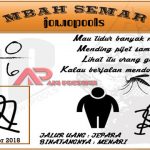 Syair SD Mbah Semar 22 Oktober 2018 