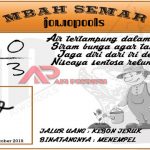 Syair SD Mbah Semar 23 Oktober 2018 