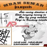 Syair SD Mbah Semar 26 Oktober 2018 