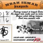 Syair SD Mbah Semar 23 Januari 2019