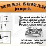 Syair HK Mbah Semar 26 Januari 2022