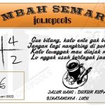 Syair HK Mbah Semar 25 Februari 2022