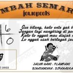 Syair HK Mbah Semar 28 Juni 2022