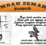 Syair HK Mbah Semar 09 Juli 2022