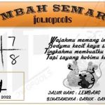 Syair HK Mbah Semar 10 Juli 2022