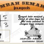 Syair HK Mbah Semar 23 Juli 2022