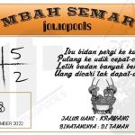 Syair HK Mbah Semar 23 September 2022