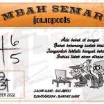 Syair HK Mbah Semar 07 Oktober 2022