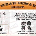 Syair HK Mbah Semar 13 Oktober 2022