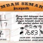 Syair HK Mbah Semar 20 Oktober 2022