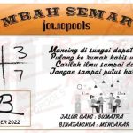 Syair HK Mbah Semar 22 Oktober 2022