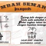 Syair HK Mbah Semar 01 Desember 2022