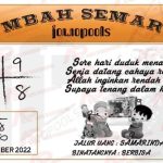 Syair HK Mbah Semar 29 Desember 2022