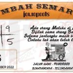 Syair SGP Mbah Semar 25 Desember 2022