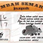 Syair SGP Mbah Semar 30 Desember 2022
