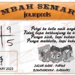 Syair HK Mbah Semar 06 January 2023