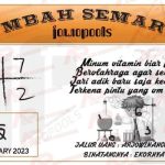 Syair SGP Mbah Semar 03 January 2023