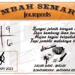 Syair SGP Mbah Semar 13 January 2023