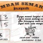 Syair SGP Mbah Semar 15 January 2023