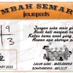Syair SGP Mbah Semar 26 January 2023