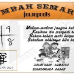 Syair SDY Mbah Semar 12 Februari 2023