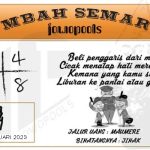 Syair SDY Mbah Semar 11 Februari 2023