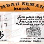 Syair HK Mbah Semar 26 Februari 2023