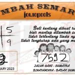 Syair HK Mbah Semar 09 Februari 2023