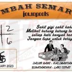 Syair SDY Mbah Semar 14 Februari 2023