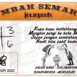 Syair SDY Mbah Semar 17 Februari 2023