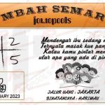 Syair SDY Mbah Semar 26 Februari 2023