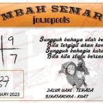 Syair SDY Mbah Semar 06 Februari 2023