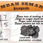 Syair HK Mbah Semar 19 Februari 2023