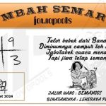 Syair SD Mbah Semar 31 Maret 2024