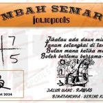 Syair HK Mbah Semar 20 Maret 2024